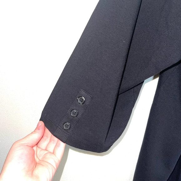 Catherines Suprema Collection Black Button Sleeve Open Front Cardigan 0X Women’s - Picture 5 of 13